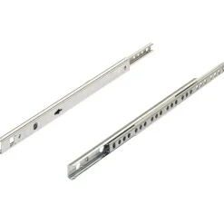 Guida cassetti a sfere a estrazione semplice 22-35,5 cm con scanalature