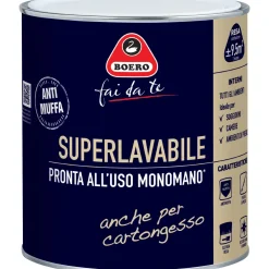 idropittura antimuffa superlavabile monomano bianco 0,75 l Boero