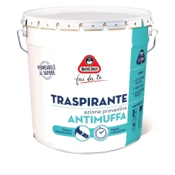 Idropittura traspirante Boero azione preventiva antimuffa bianco 14 l