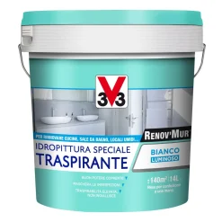 Idropittura traspirante V33 Renov`Mur bianco 14 l