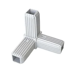 Innesto modello 3 vie tubo quadro 20x20 mm RAL 7035