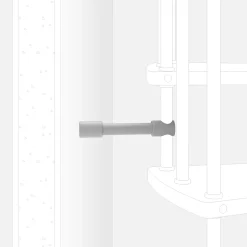 Irrigidimento colonna-parete grigio argento