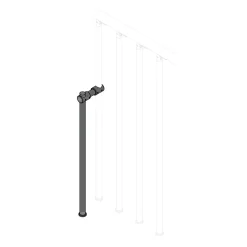 Irrigidimento colonna-pavimento bianco