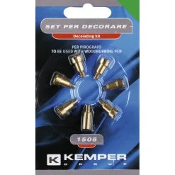 Kemper set accessori per decorare con pirografo 6 pz