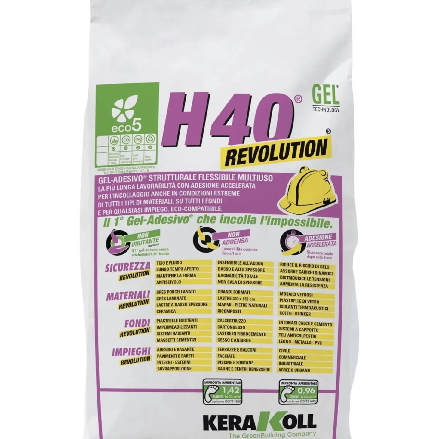 Kerakoll H40 Revolution bianco 5 kg