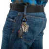 1 keyrack + s-biner moschettone collegato a 6 microlock in plastica nero