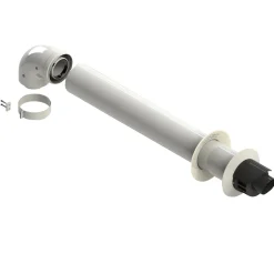 Kit fumi coassiale orizzontale Ø 60/100 mm 4 pezzi