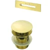 Kit per vasca piletta e tappo troppopieno vasca oro spazzolato