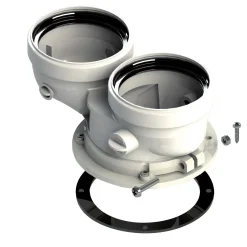 Kit sdoppiatore aspirazione-scarico per caldaie Ferroli Ø 80 mm 23x22x15cm