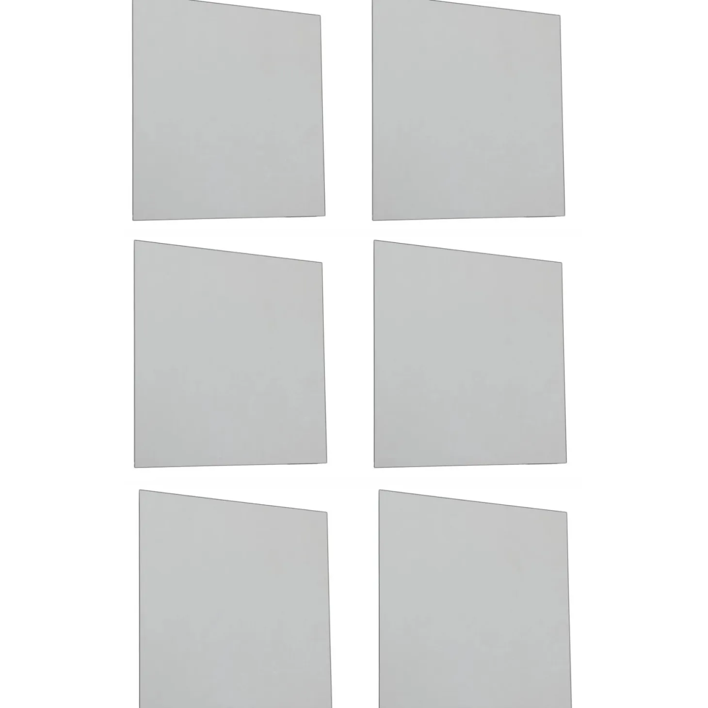 Kit specchi a filo lucido Simply 10 cm x 10 cm 4 pz