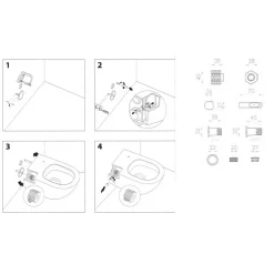 Kit di fissaggio rapido per installazione laterale