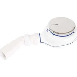 Kit di scarico per piatti doccia pulizia dall`alto cromo 33x20 cm