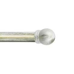 Kit riloga per tende boccia Ø 20-17 mm L 120-210 cm avorio e oro