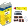 Kit riparazione bici comprensivo 2 toppe tonde diam. 25m