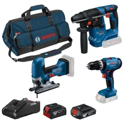 Kit 3 utensili a batteria Bosch Professional GSB/GST/GBH 18 V
