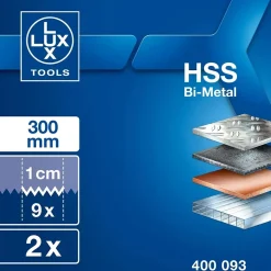 Lama per sega bimetallica LUX-TOOLS Comfort 300 mm 2 pz