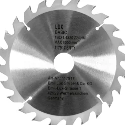 Lama per sega circolare LUX-TOOLS in metallo duro Ø 190 mm