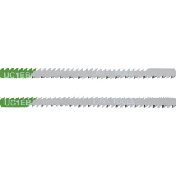 Lame per seghetto alternativo LUX-TOOLS HCS tagli curvi codolo a U 75 mm 2 pz
