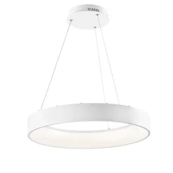 Lampadario a sospensione LED Noah 8000lm 60W CCT 60x10x150 cm bianca