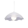 Lampadario a sospensione Sugar E27 in vetro bianco Ø 35 cm