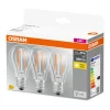 Lampadina LED E27 a goccia Osram 806 lm bianco caldo 3 pz