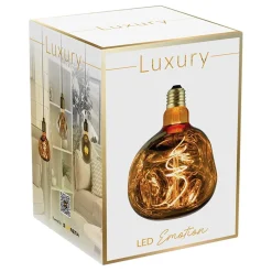 Lampadina LED E27 decorativa Globo Alien 100 lm oro