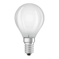 Lampadina LED E14 forma a sfera Osram 470lm bianco caldo