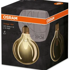 Lampadina LED Osram Vintage 1906 Globo luce calda E27 34W