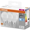 Lampadine LED E14 forma a sfera Osram 470lm bianco naturale 3 pz
