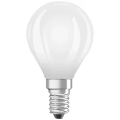 Lampadine LED E14 forma a sfera Osram 806lm bianco opaco 3 pz 2700K