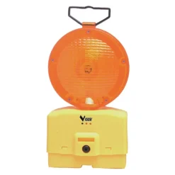 Lampeggiatore per cantiere led luce intermittente gialloambra