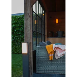 Lampione da giardino LED Qubo Smart Home 16 W 1000 lm RGB antracite