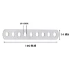 Landa forata acciaio inox 100x14 mm