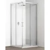 Lato angolo doccia Tekno argento e trasparente 77-80x190 cm