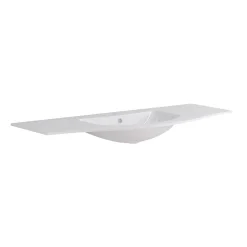 Lavabo Bold 134x14x52 cm bianco lucido