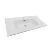 Lavabo integrale ceramica 90 cm Bianco
