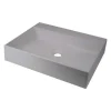 Lavabo appoggio granito Puerto Padre Idrostile foro rub 500x400 mm Grig met