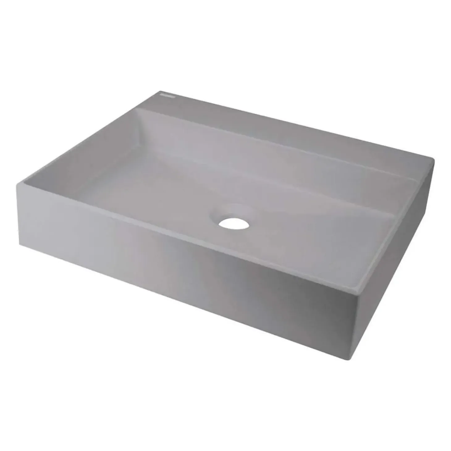 Lavabo appoggio granito Puerto Padre Idrostile foro rub 500x400 mm Grig met