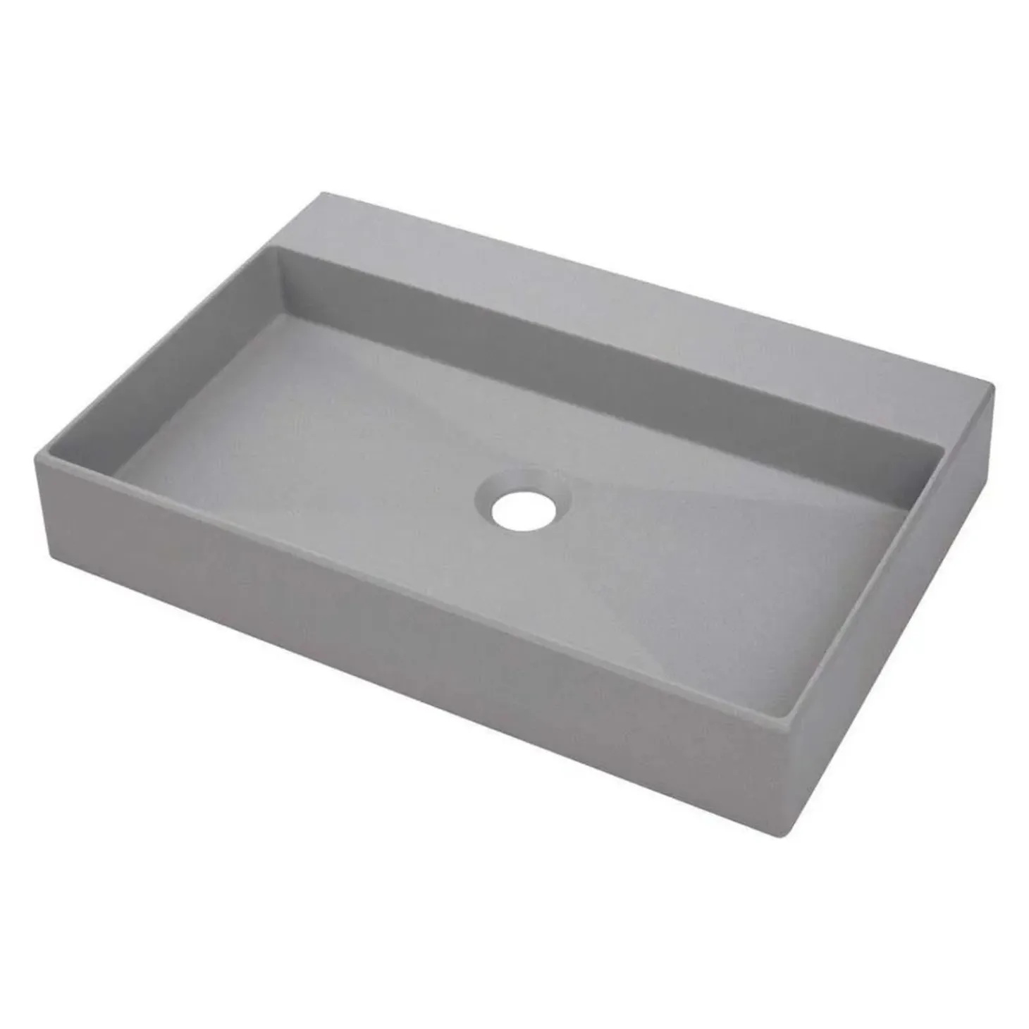 Lavabo appoggio granito Puerto Padre Idrostile foro 400x100 mm Grig met
