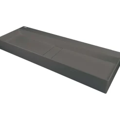 Lavabo appoggio rett Placetas Idrostile copripiletta 400x120 mmantracite met