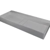 Lavabo appoggio rett Placetas Idrostile copripiletta 400x120 mm Grig met