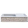Lavandino da esterno Gavi in cemento grigio 20x80x40 cm