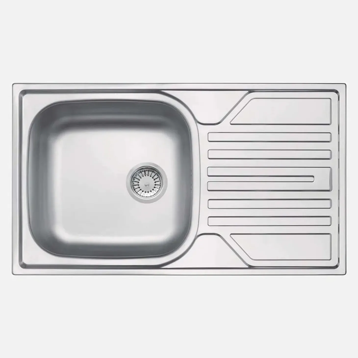 Lavello 1 vasca con gocciolatoio Idrostile Gibara satinato