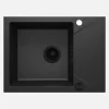 Lavello 1 vasca con gocciolatoio Idrostile Banes 440x193 mm sifone Grafite met