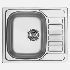 Lavello 1 vasca con gocciolatoio Idrostile Cidra 500x170 mm satinato