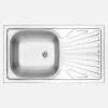 Lavello 1 vasca con gocciolatoio Idrostile Jatibonico 435x150 mm acciaio inox