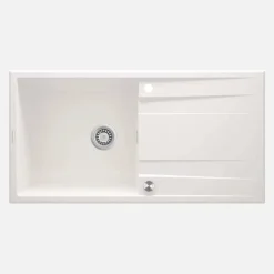 Lavello 1 vasca con gocciolatoio Idrostile Güines 520x203 mm alabastro