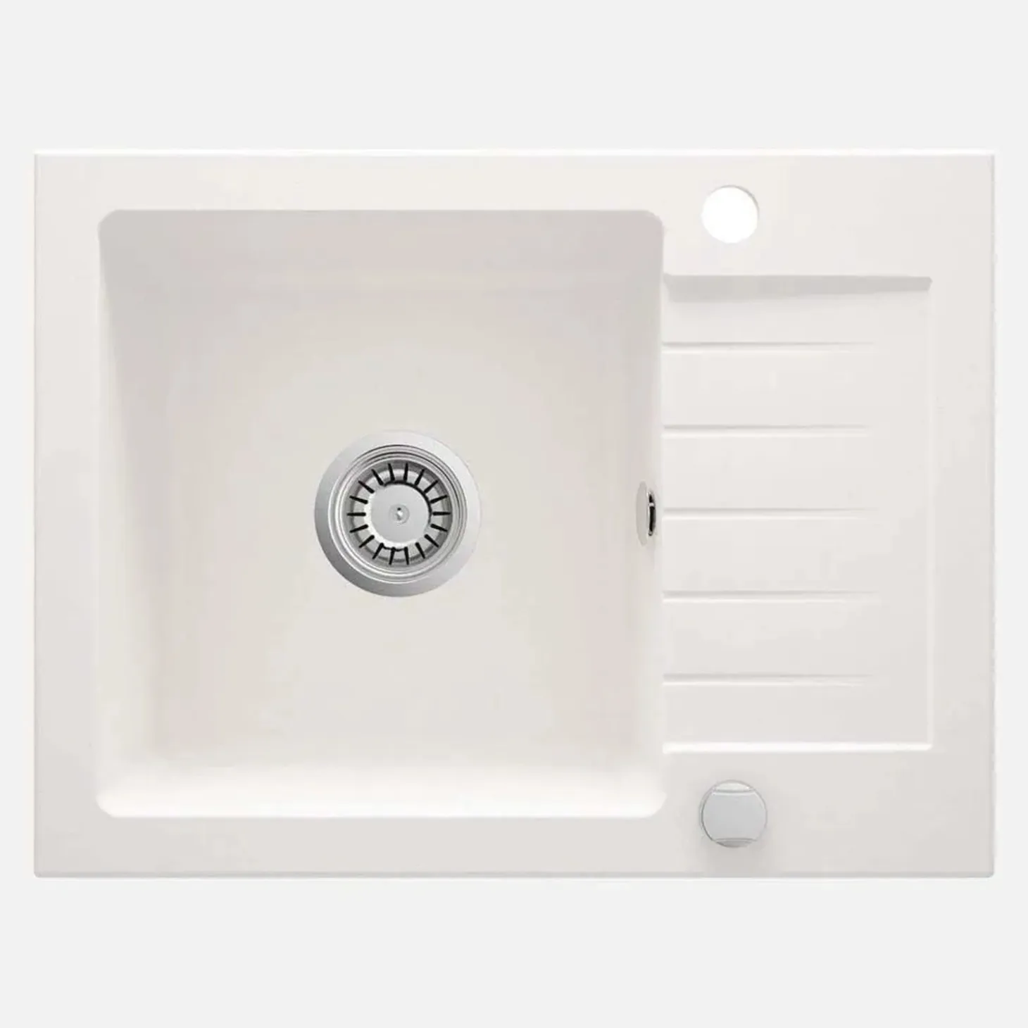 Lavello 1 vasca con gocciolatoio Idrostile Martí 440x164 mm alabastro