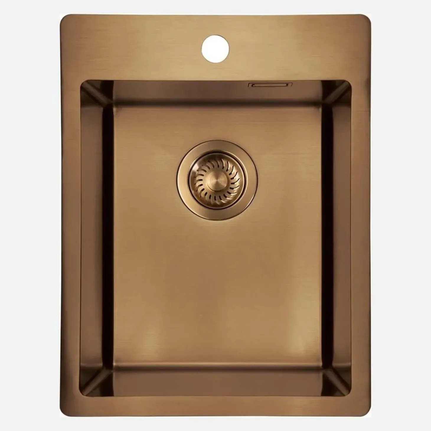 Lavello 1 vasca forma 3 Idrostile Ciego de Ávila 505x200 mm bronzo spazzolato
