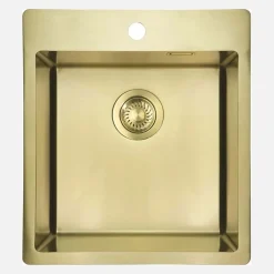 Lavello 1 vasca forma vert Idrostile Ciego de Ávila 505x200 mm oro spaz